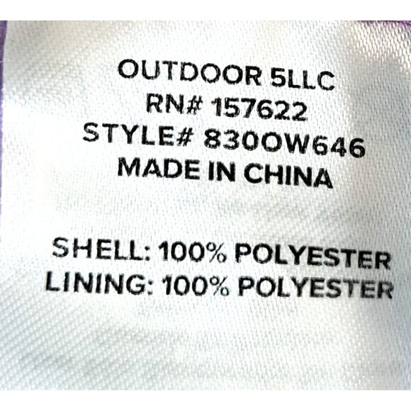 Eddie Bauer Girl's XS (5/6) Multicolor Reversible Full Zip Lightweight Jacket - Picture 9 of 10